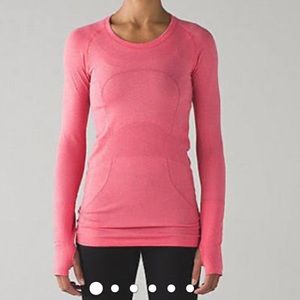 Lululemon - Pink Long Sleeve athletic shirt